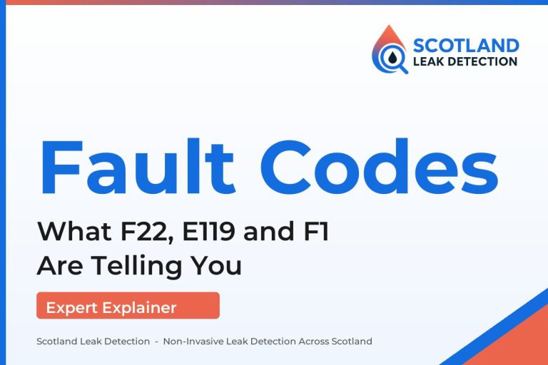 boiler fault code low pressure — What F22, E119 and F1 Are Telling You (Scotland Leak Detection)
