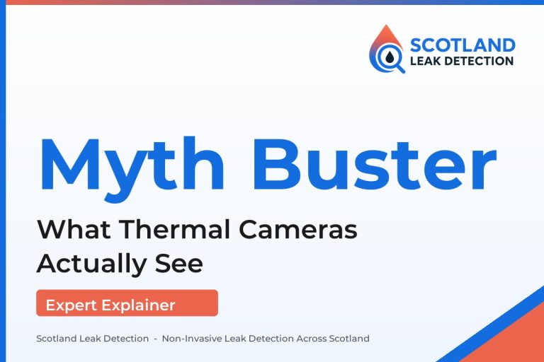 can thermal imaging see through walls — What Thermal Cameras Actually See (Scotland Leak Detection)