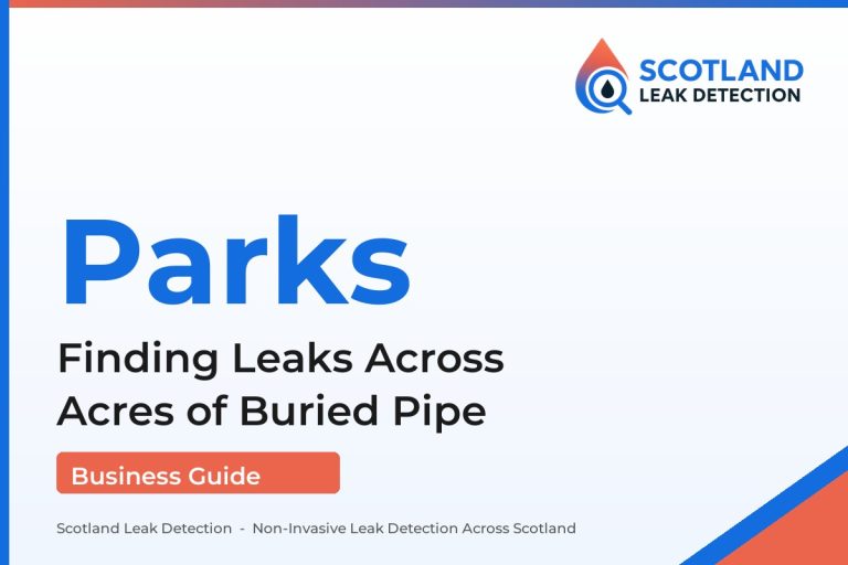 holiday park leak detection — Finding Leaks Across Acres of Buried Pipe (Scotland Leak Detection)