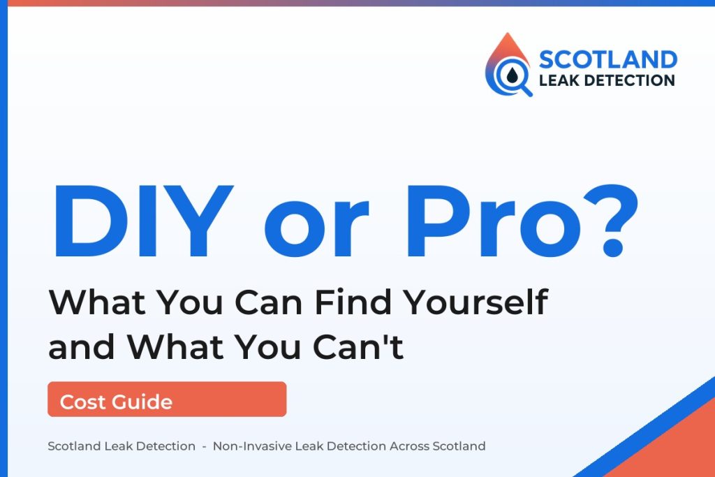 diy leak detection — What You Can Find Yourself and What You Can't (Scotland Leak Detection)
