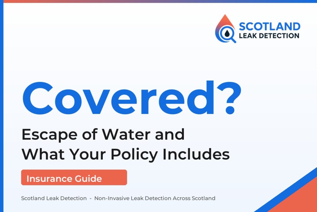 does home insurance cover water leaks — Escape of Water and What Your Policy Includes (Scotland Leak Detection)
