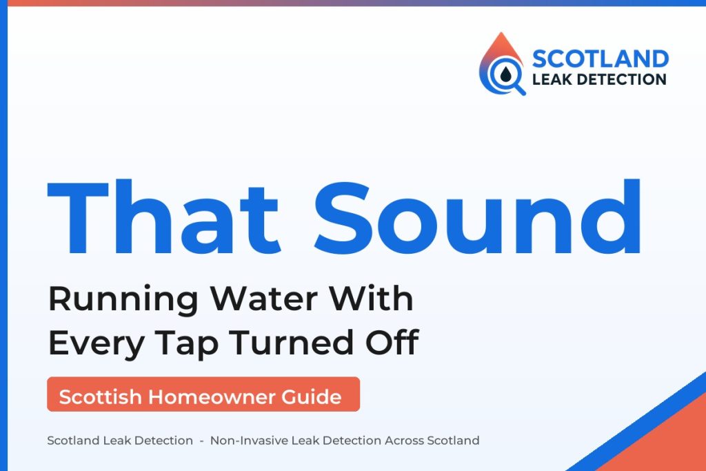 hear water running no taps on — Running Water With Every Tap Turned Off (Scotland Leak Detection)