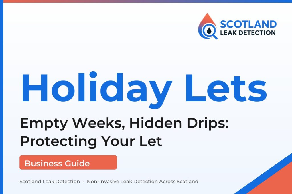 holiday let water leak — Empty Weeks, Hidden Drips: Protecting Your Let (Scotland Leak Detection)