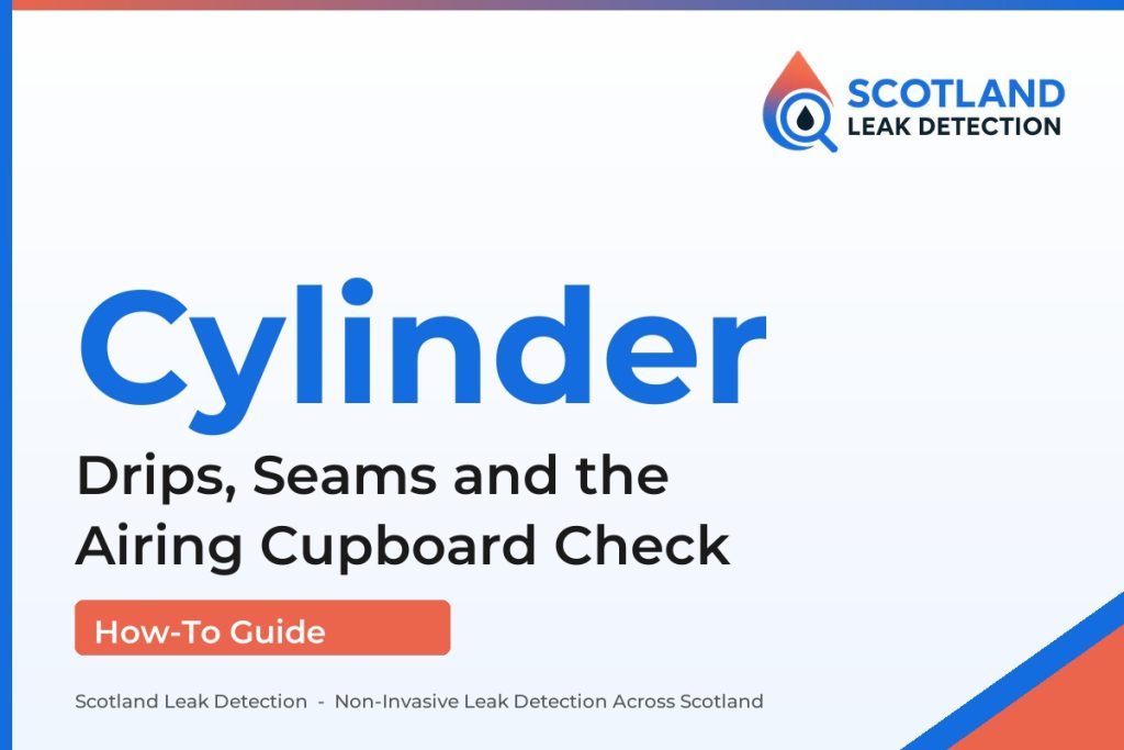 hot water cylinder leaking — Drips, Seams and the Airing Cupboard Check (Scotland Leak Detection)
