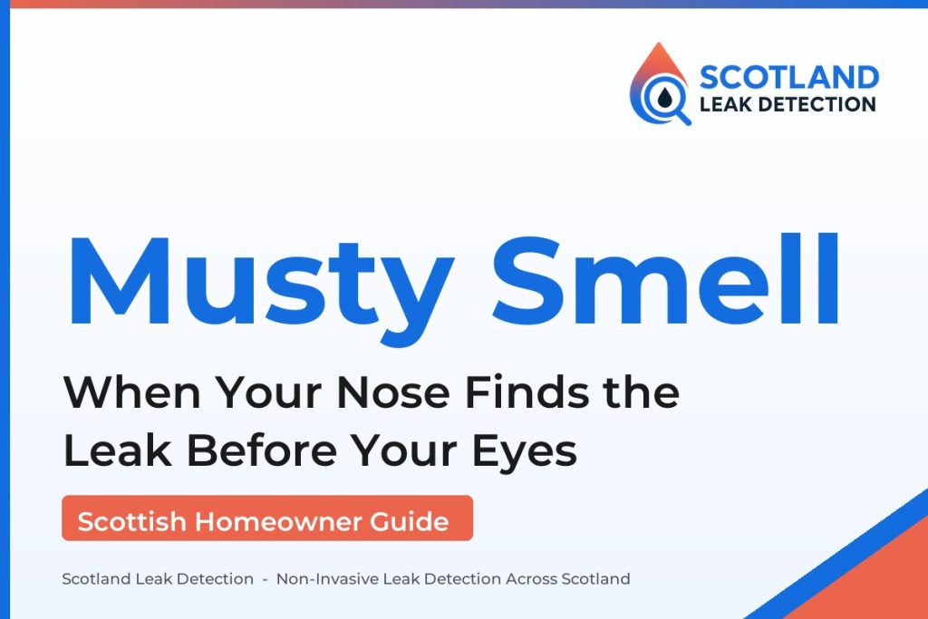 musty smell damp — When Your Nose Finds the Leak Before Your Eyes (Scotland Leak Detection)