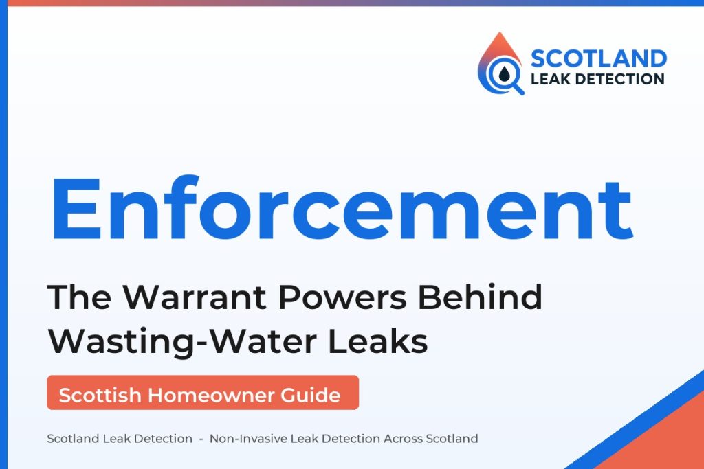 scottish water leak enforcement — The Warrant Powers Behind Wasting-Water Leaks (Scotland Leak Detection)