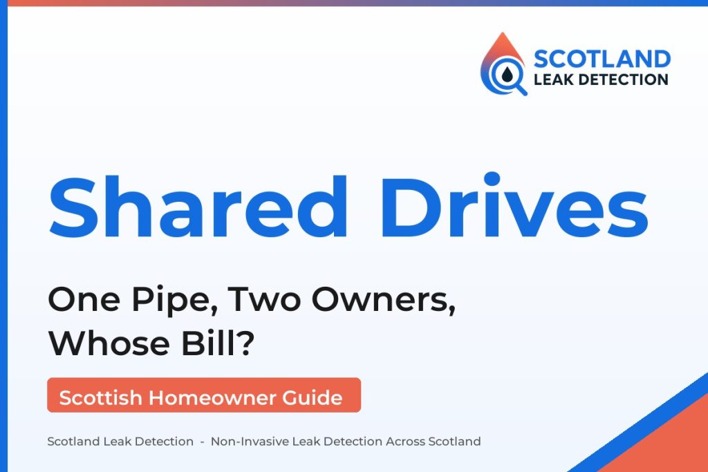 shared driveway leak — One Pipe, Two Owners, Whose Bill? (Scotland Leak Detection)