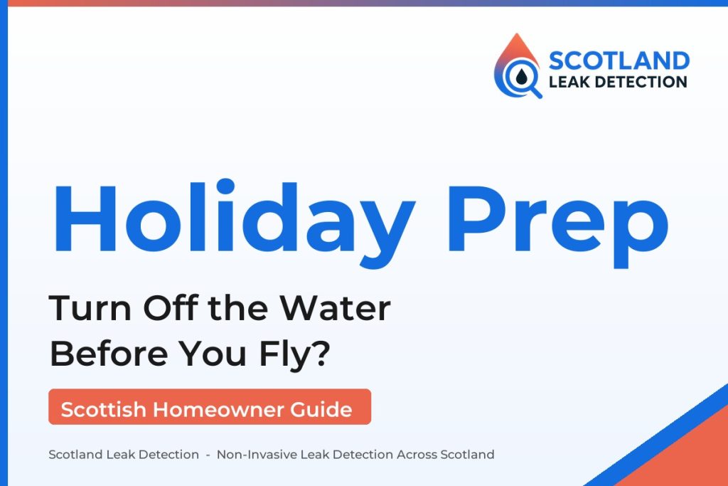 turn water off holiday — Turn Off the Water Before You Fly? (Scotland Leak Detection)